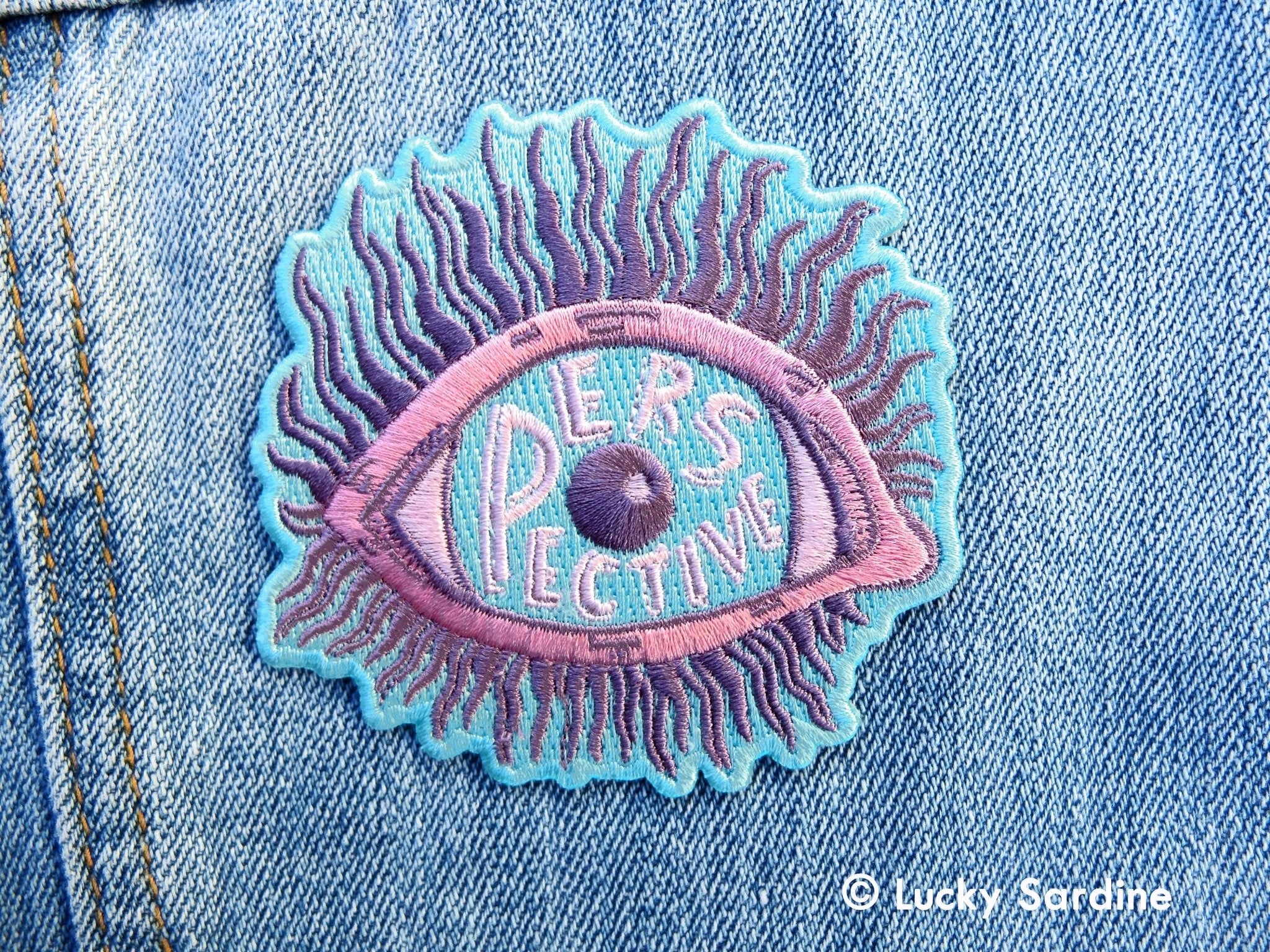 Third Eye Embroidered Patch - Spiral Circle