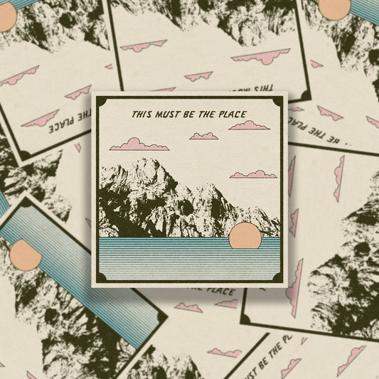 This Must Be The Place Sticker - Spiral Circle