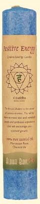 Throat Chakra | Pillar Candle | Positive Energy - Spiral Circle