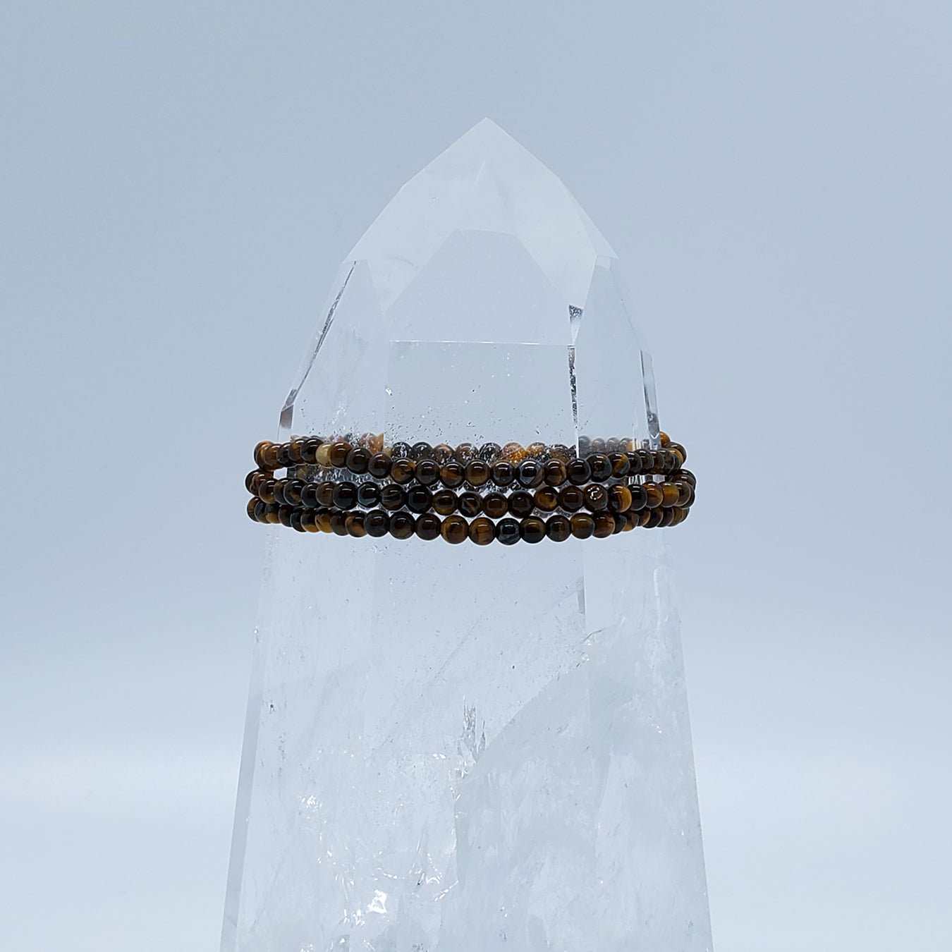 Tiger Eye, Golden | Optimism | Stone Beaded Bracelet | 4mm - Spiral Circle