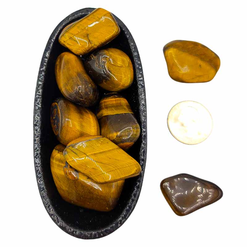 Tigers Eye | Tumbled | Release fear - Spiral Circle
