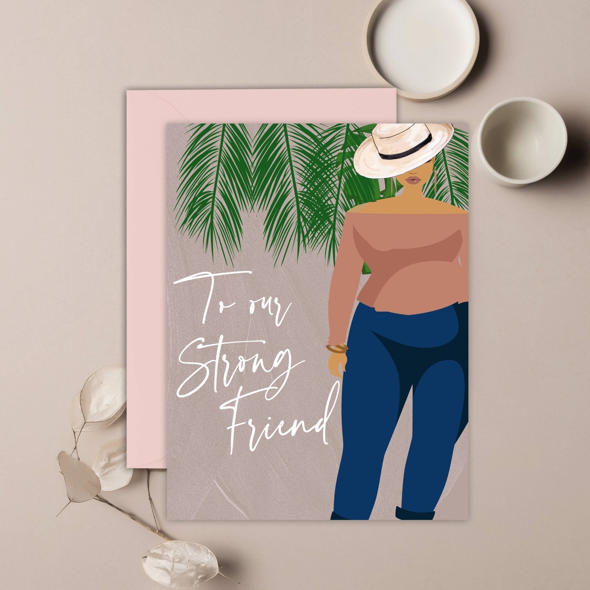 To Our Strong Friend | Support Card - Spiral Circle