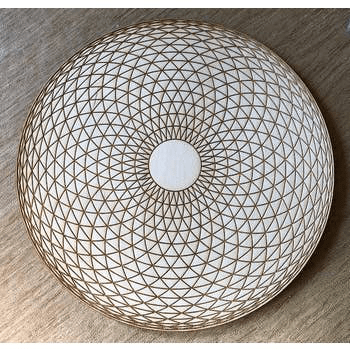 Torus Yantra Crystal Grid | 4 inches - Spiral Circle