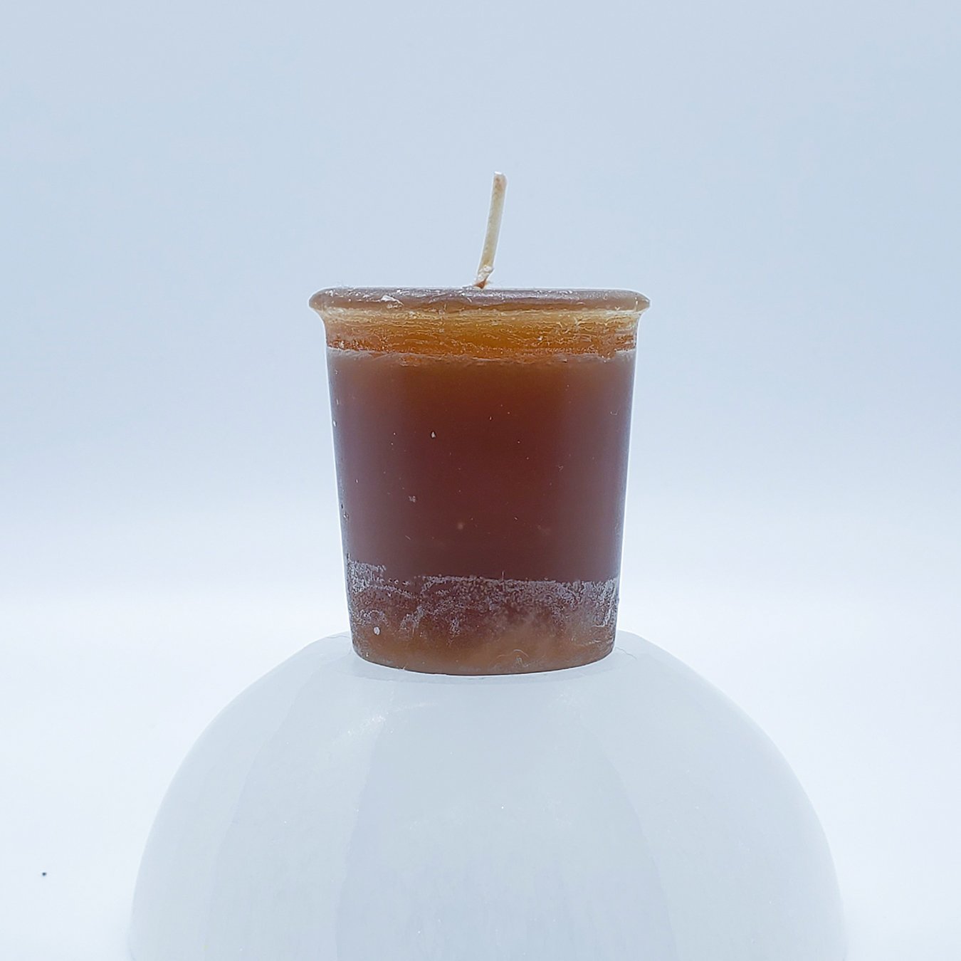 Traditional Votive | Brazilian Amber - Spiral Circle