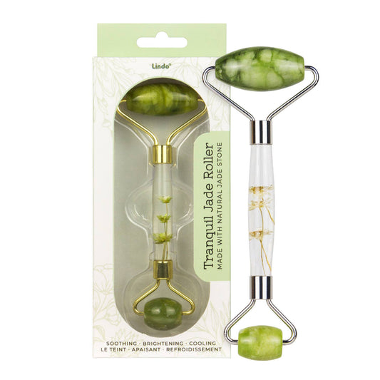 Tranquil Jade Facial Roller - Spiral Circle