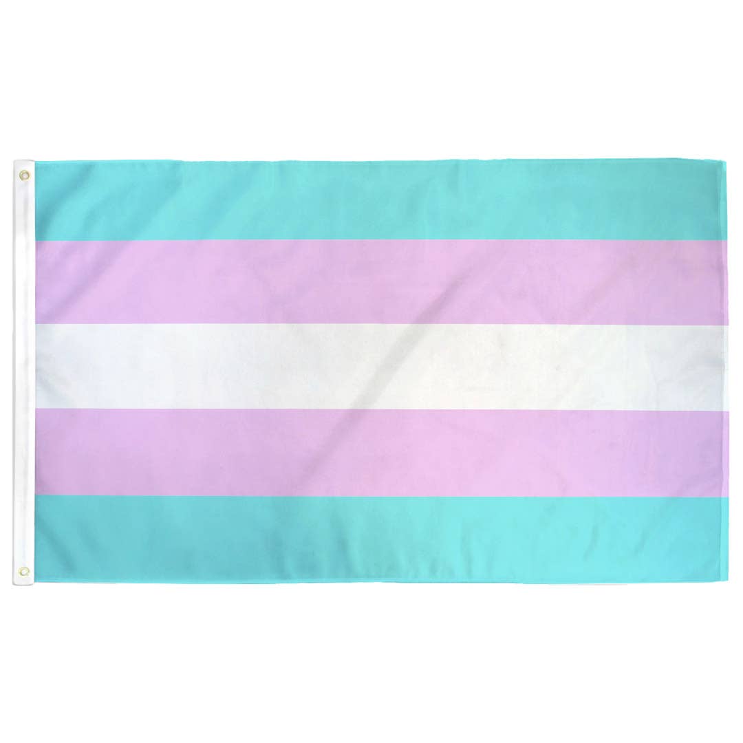 Transgender (Trans) Pride Flag - Spiral Circle