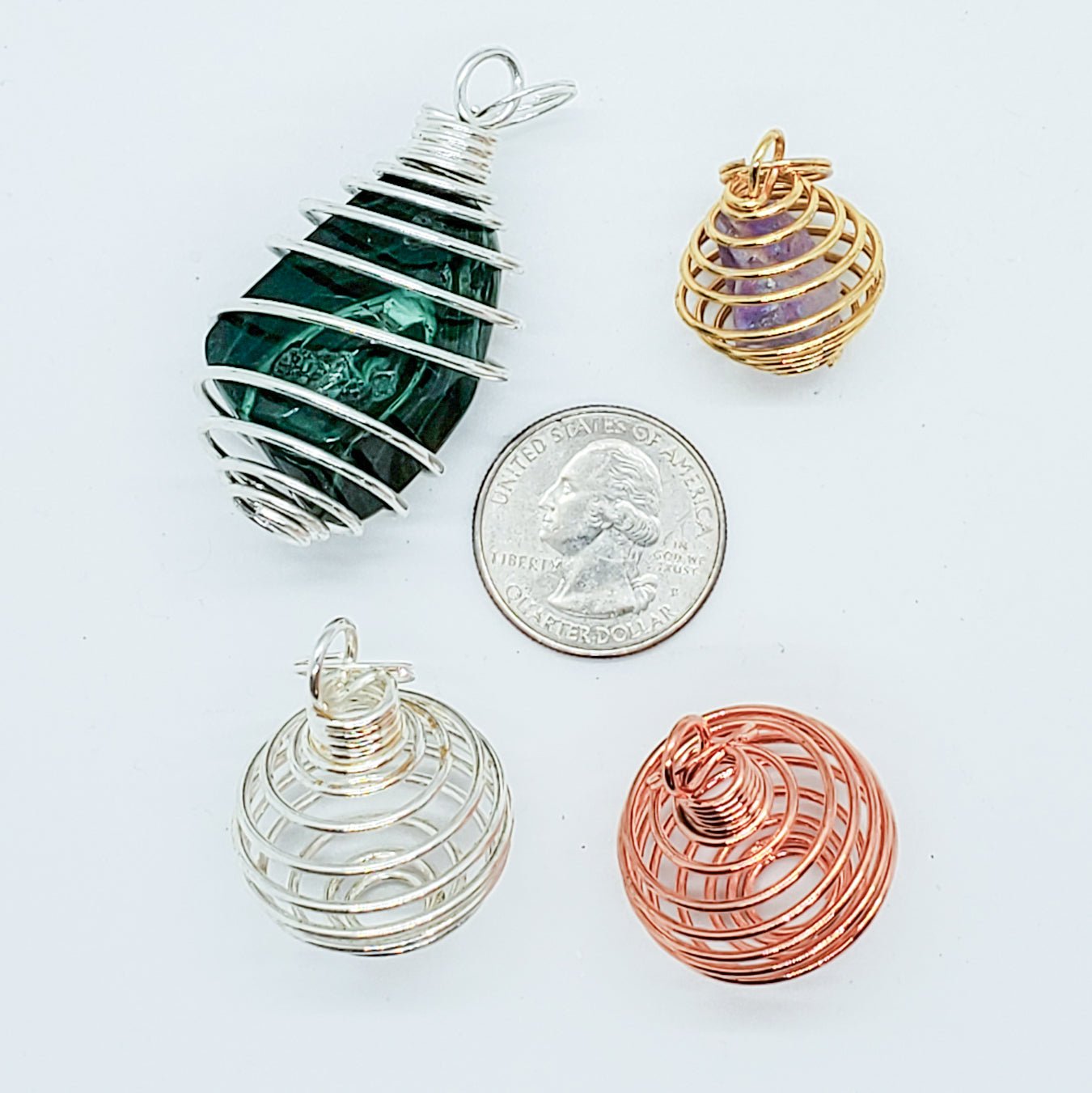 Treasure Spiral Pendants - Spiral Circle