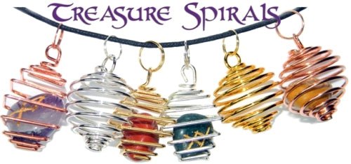 Treasure Spiral Pendants - Spiral Circle