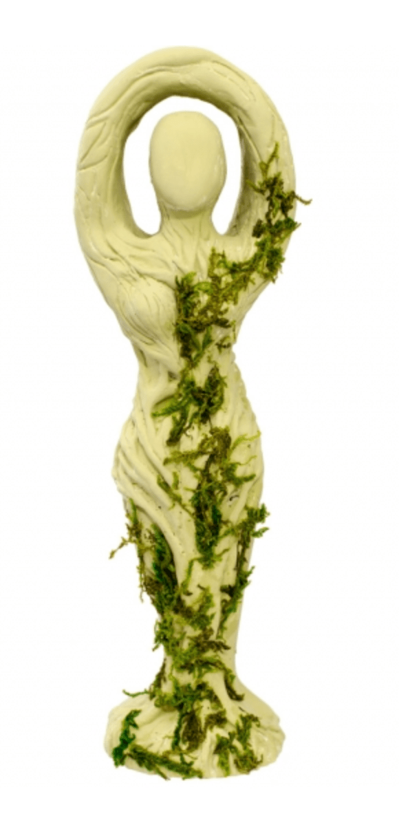 Tree Goddess Figurine | Gypsum Cement - Spiral Circle