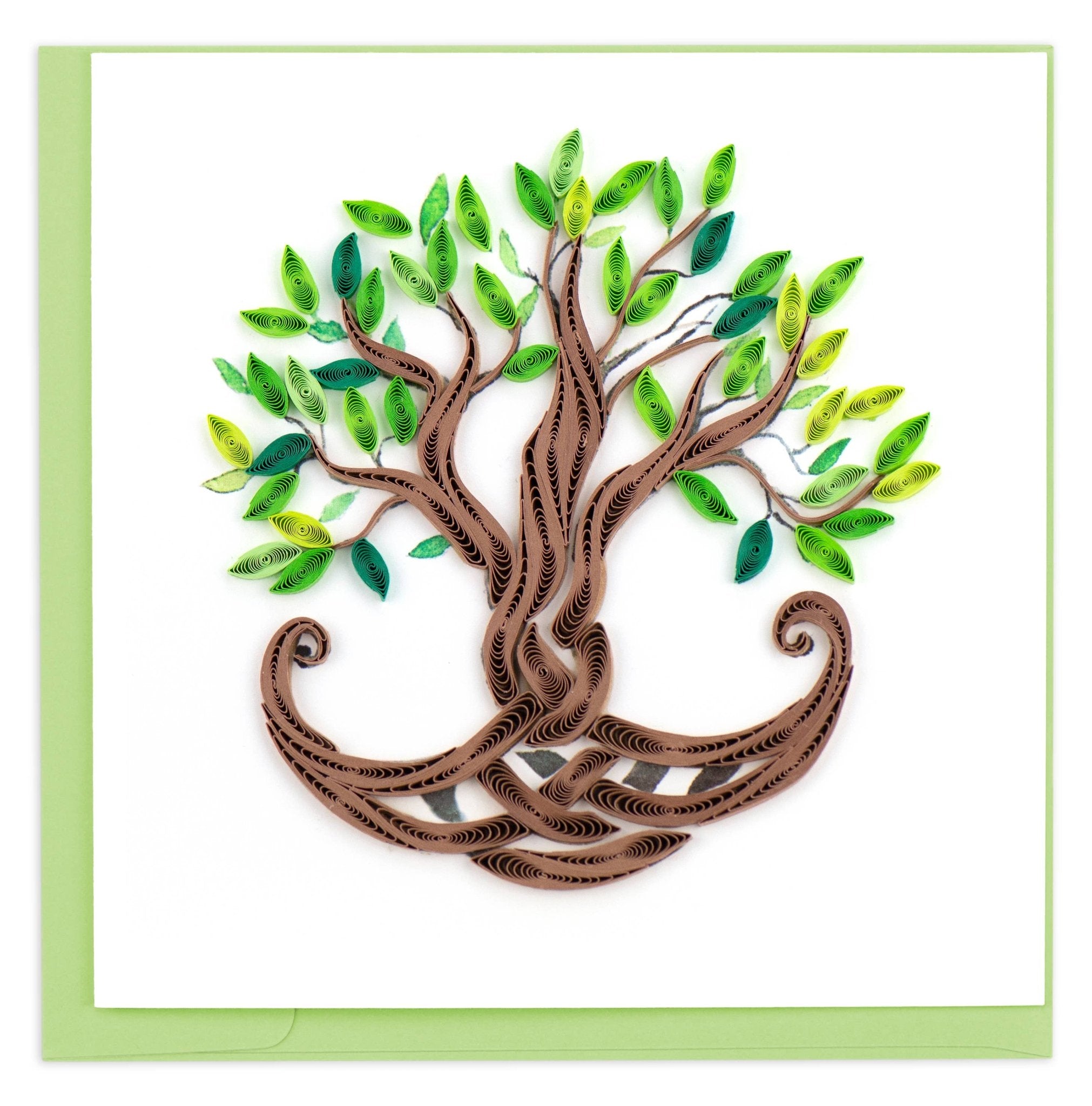 Tree of Life Quilling Card - Spiral Circle