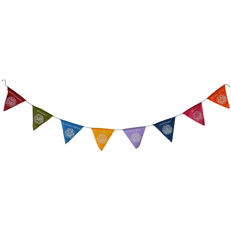 Triangular Affirmation Flags - Spiral Circle