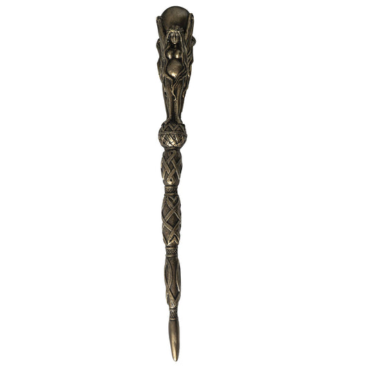 Triple Goddess Mystical Magic Wand C/24 - Spiral Circle