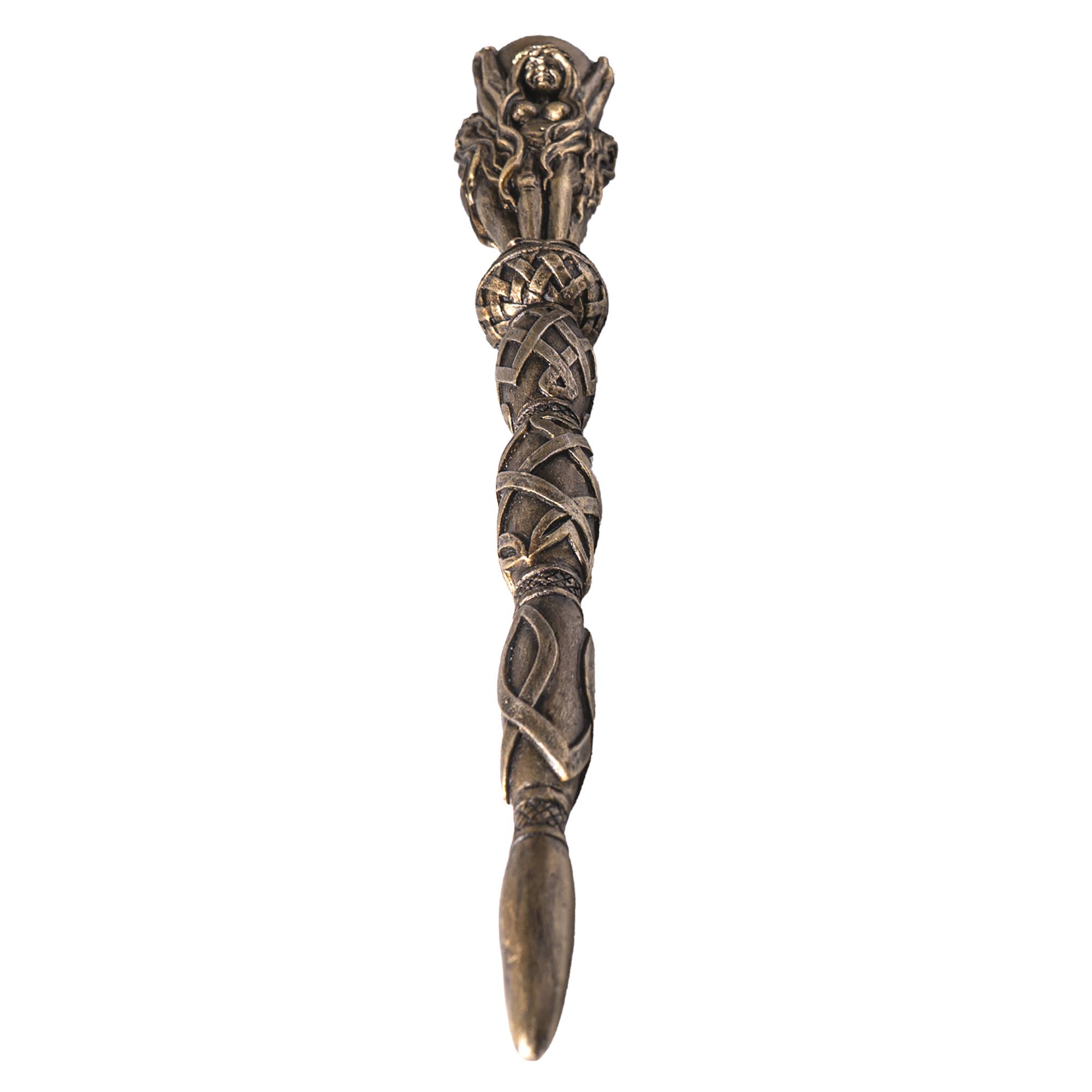 Triple Goddess Mystical Magic Wand C/24 - Spiral Circle