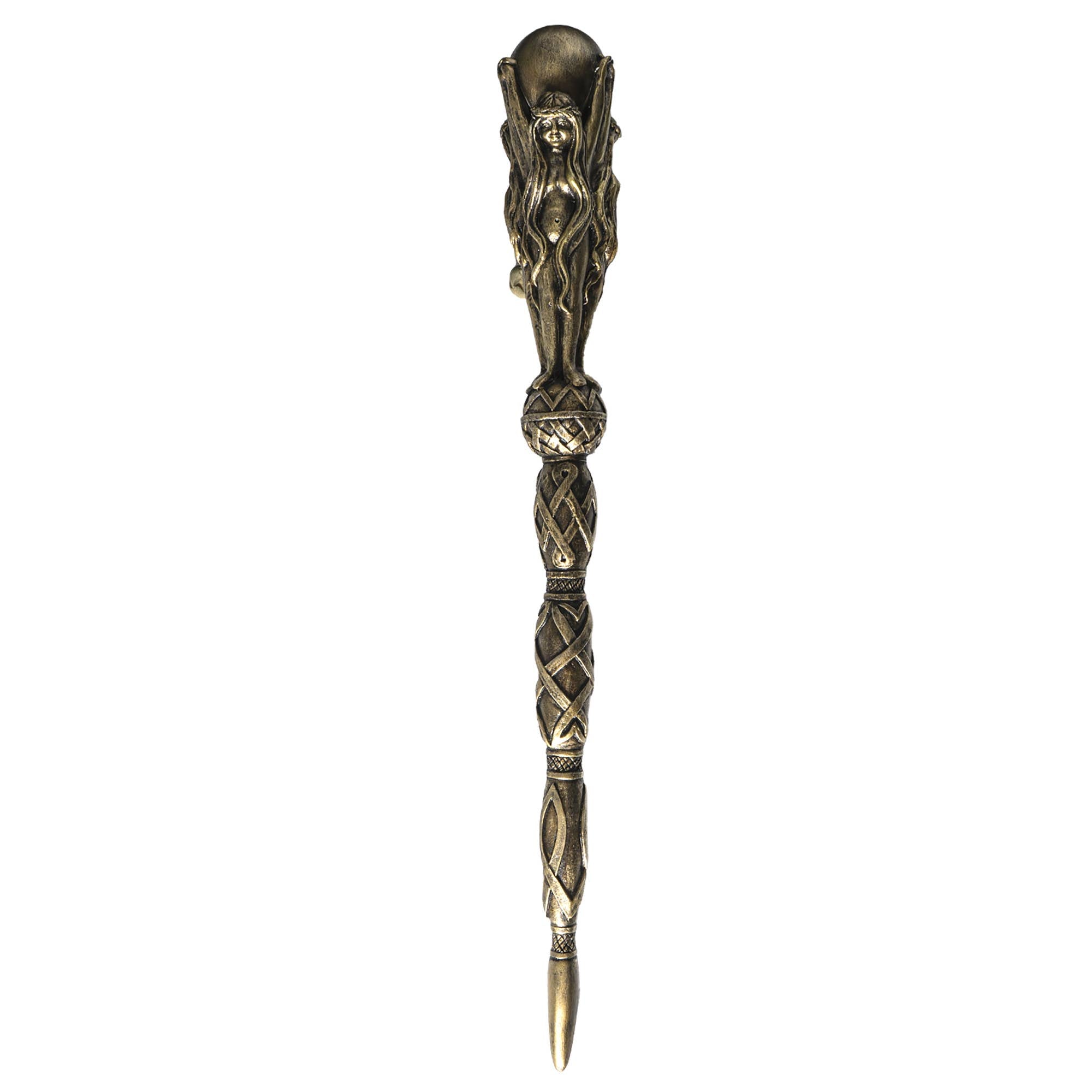 Triple Goddess Mystical Magic Wand C/24 - Spiral Circle