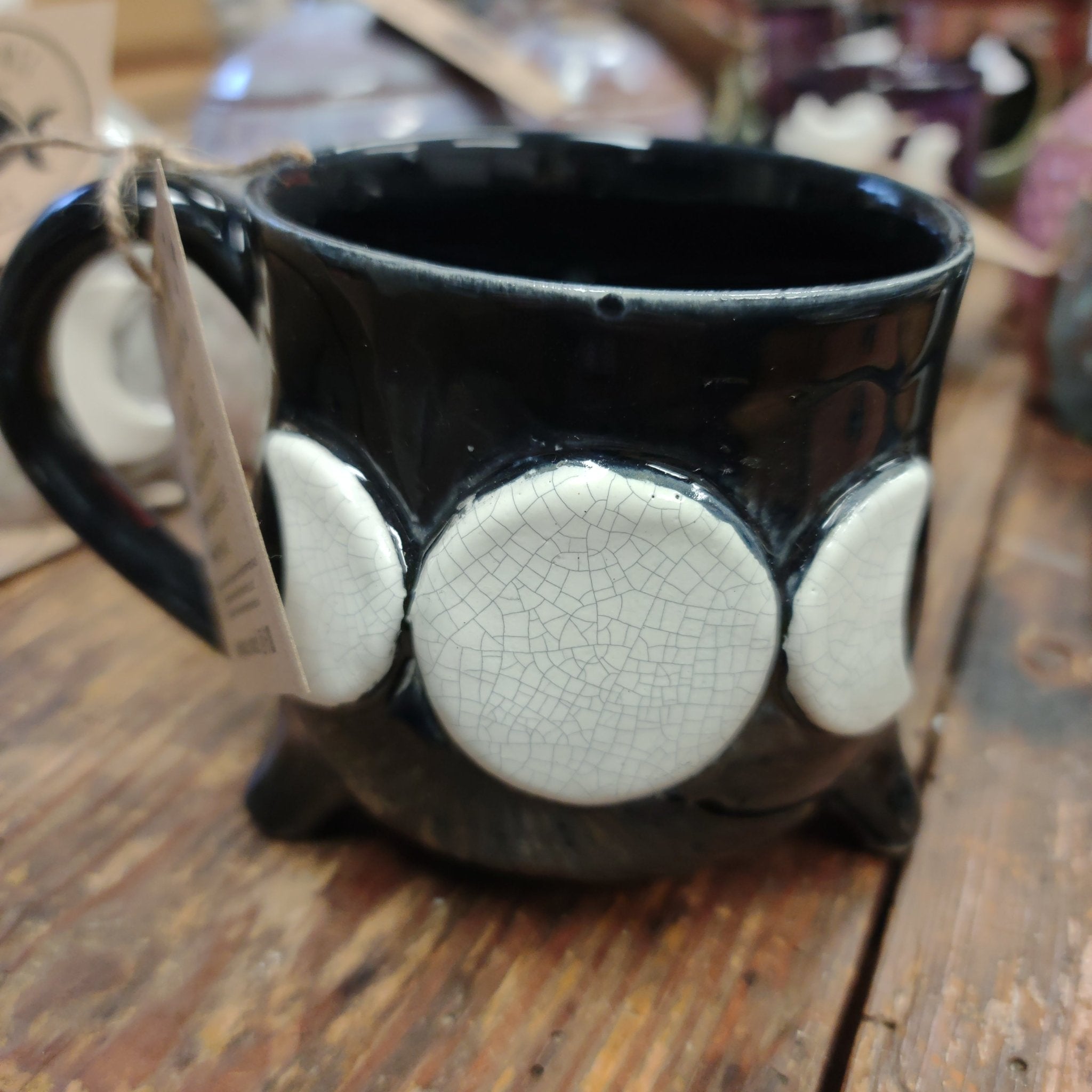 Triple Moon Cauldron Mug - Spiral Circle