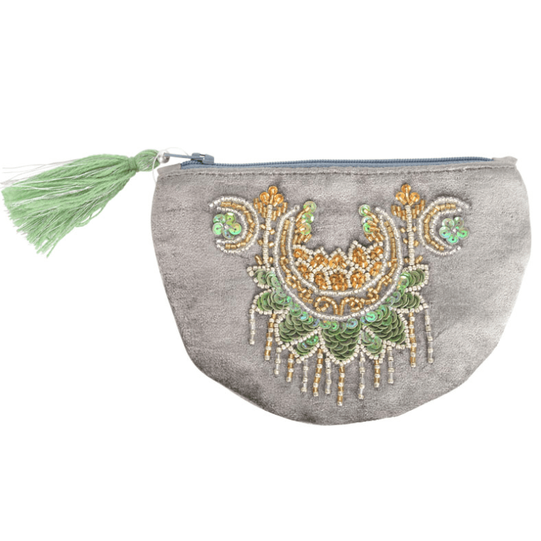 Triple Moon Coin Purse - Spiral Circle