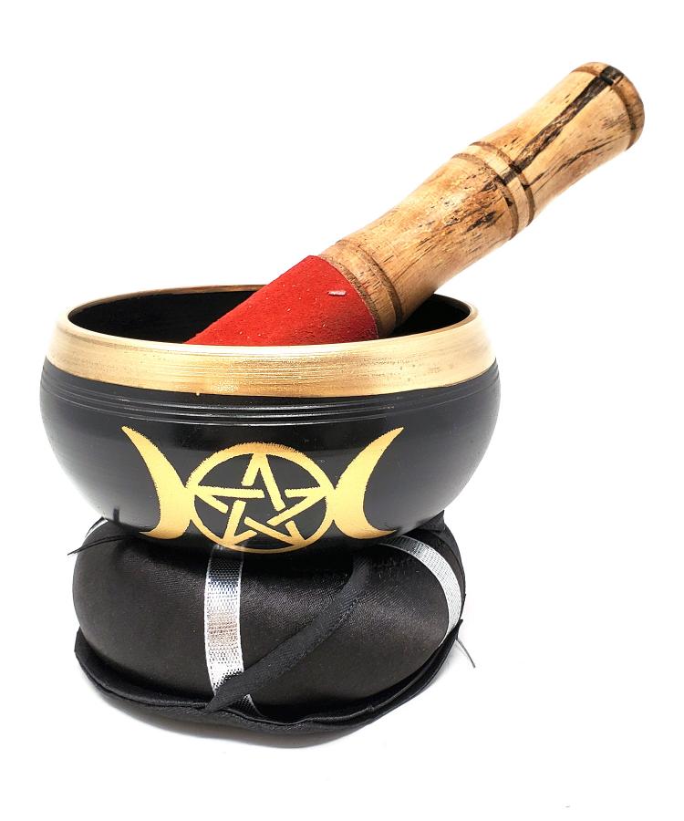 Triple Moon Pentagram Tibetan Singing Bowl 4