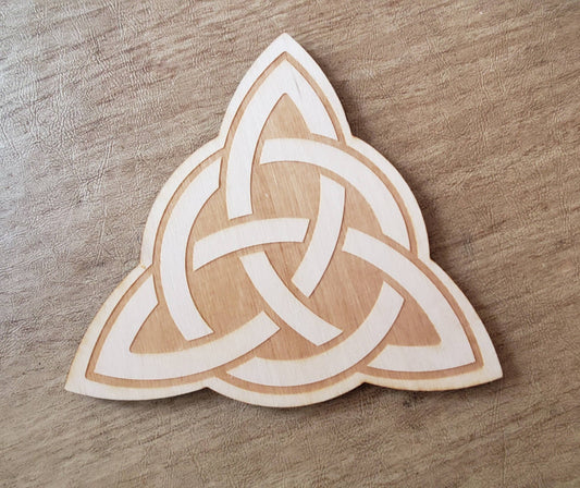 Triquetra Celtic Crystal Grid - Spiral Circle