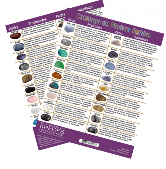 Tumbled Stones Information Chart (Spanish) - Spiral Circle