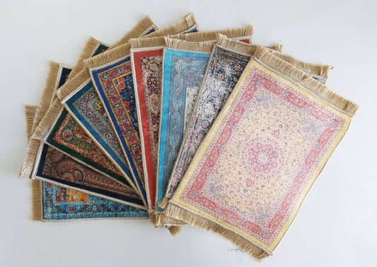 Turkish Mini Carpet - Spiral Circle