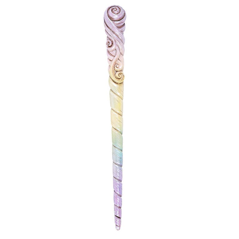 Unicorn Horn Magic Wand - Spiral Circle