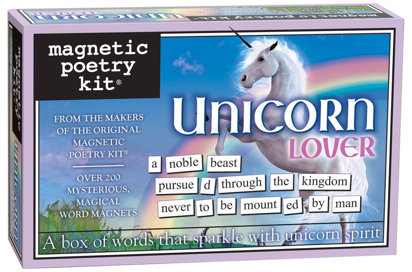 Unicorn Lover | Magnetic Poetry Box - Spiral Circle