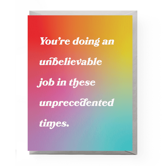 Unprecedented Times Encouragement Card - Spiral Circle