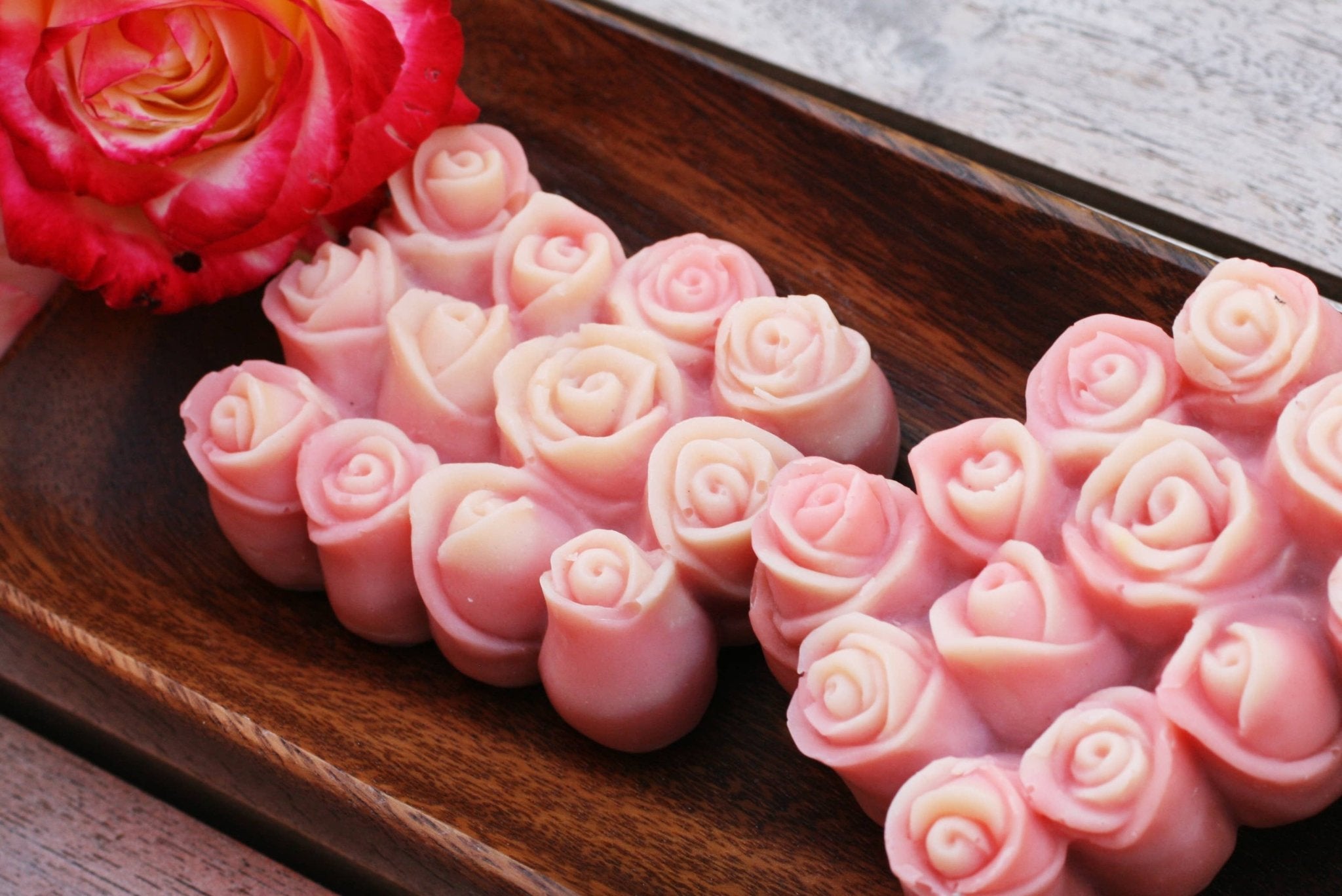 Valentine's Rose Scented Soap - Spiral Circle