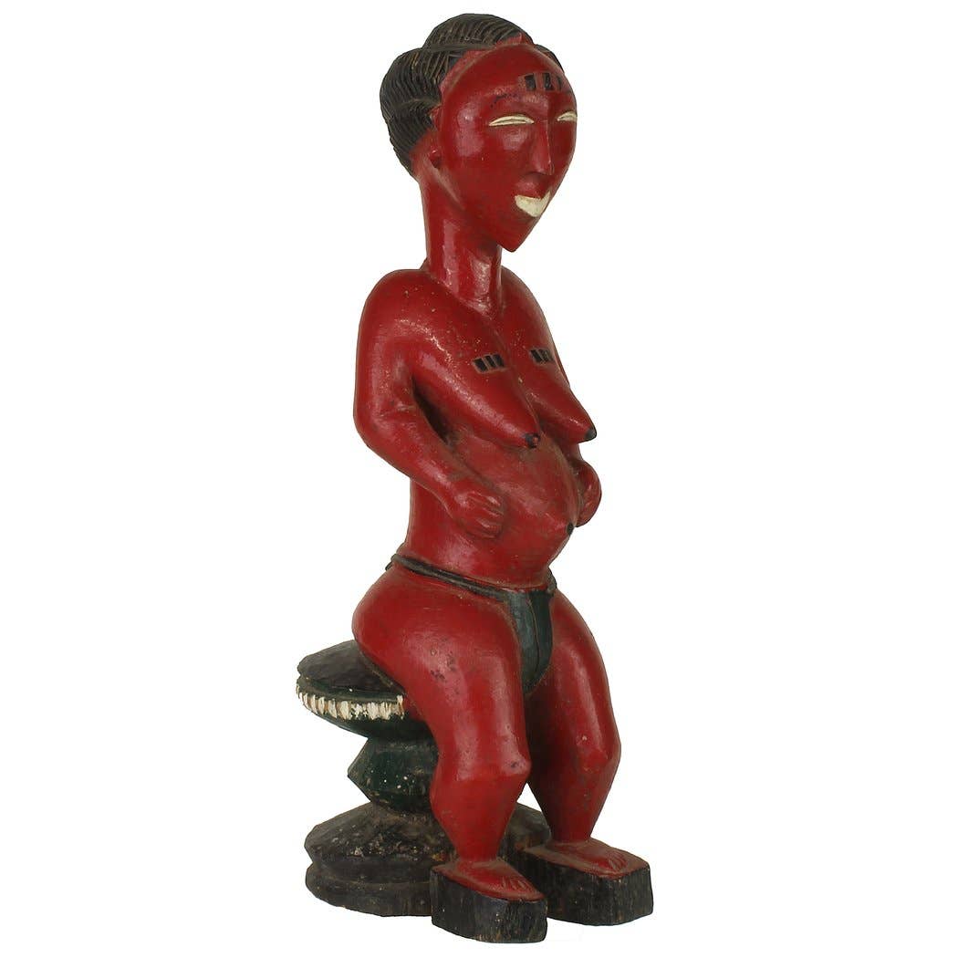 Vintage Baule Female Ancestor Spirit Statue | 15