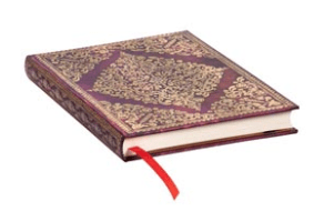 Viola | Diamond Rosette | Hard Cover Journal | Midi Size | Lined - Spiral Circle