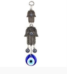 Wall Hanging Hamsa Evil Eye - Spiral Circle