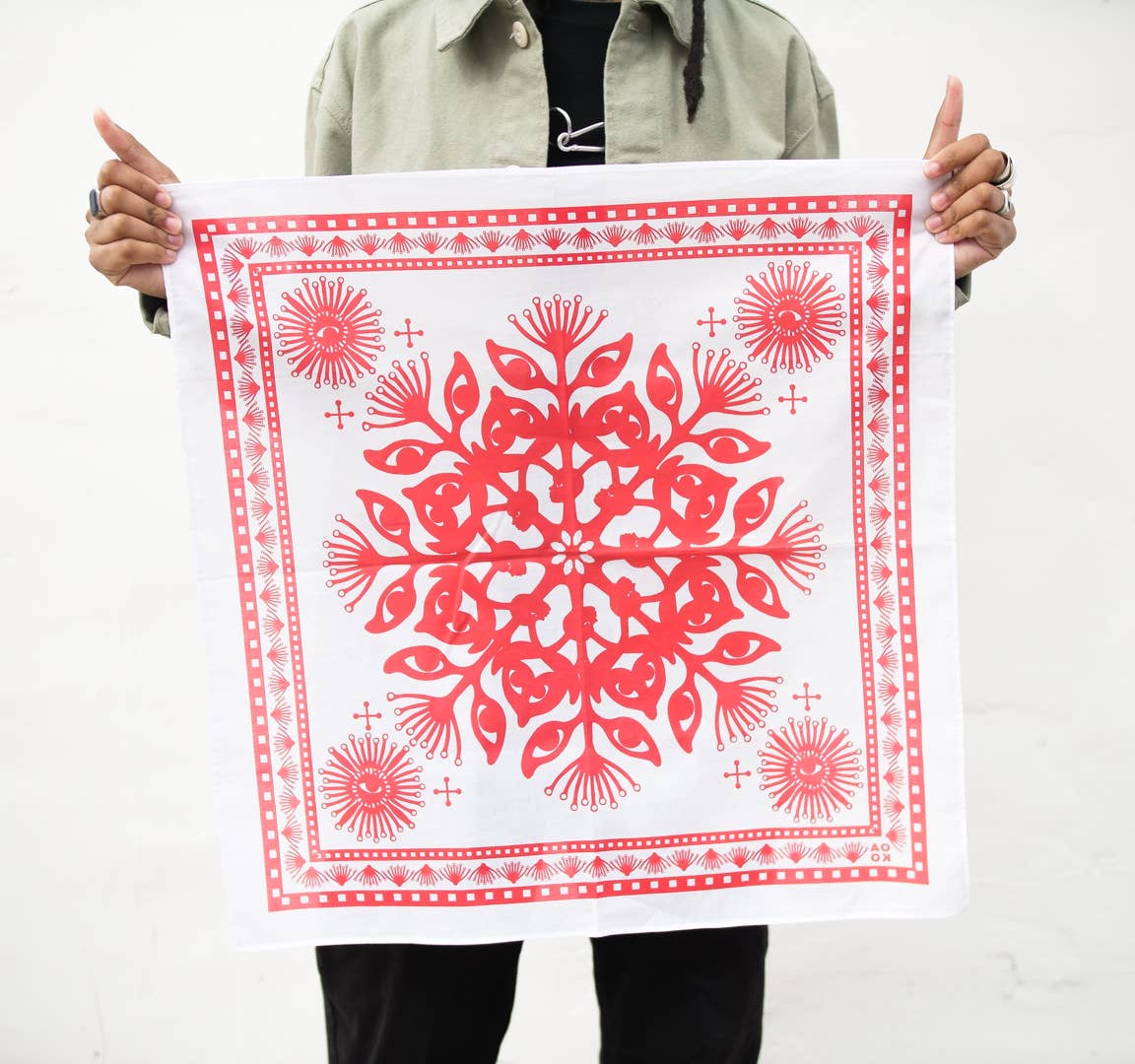 Web of Eyes Bandana - Spiral Circle