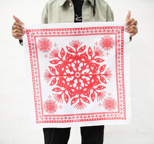 Web of Eyes Bandana - Spiral Circle