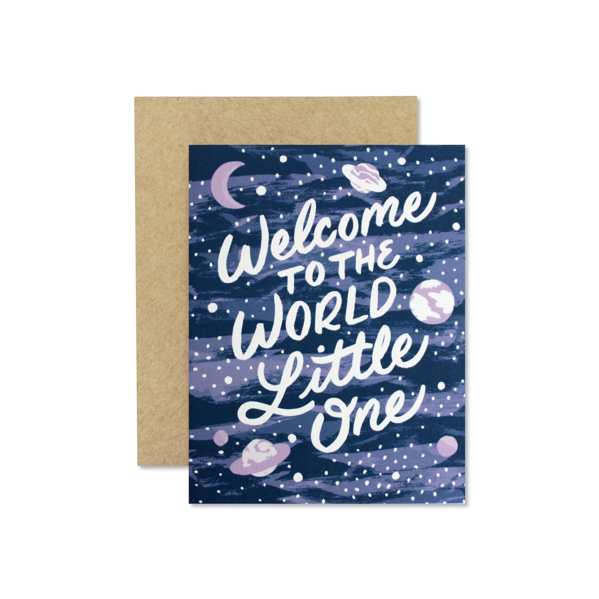 Welcome Little One Card - Spiral Circle