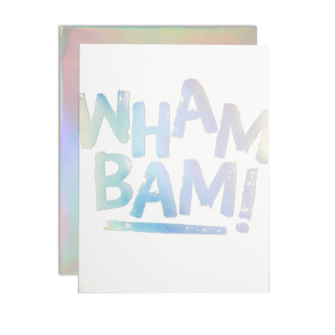 Wham Bam Hologram Thank You Card - Spiral Circle