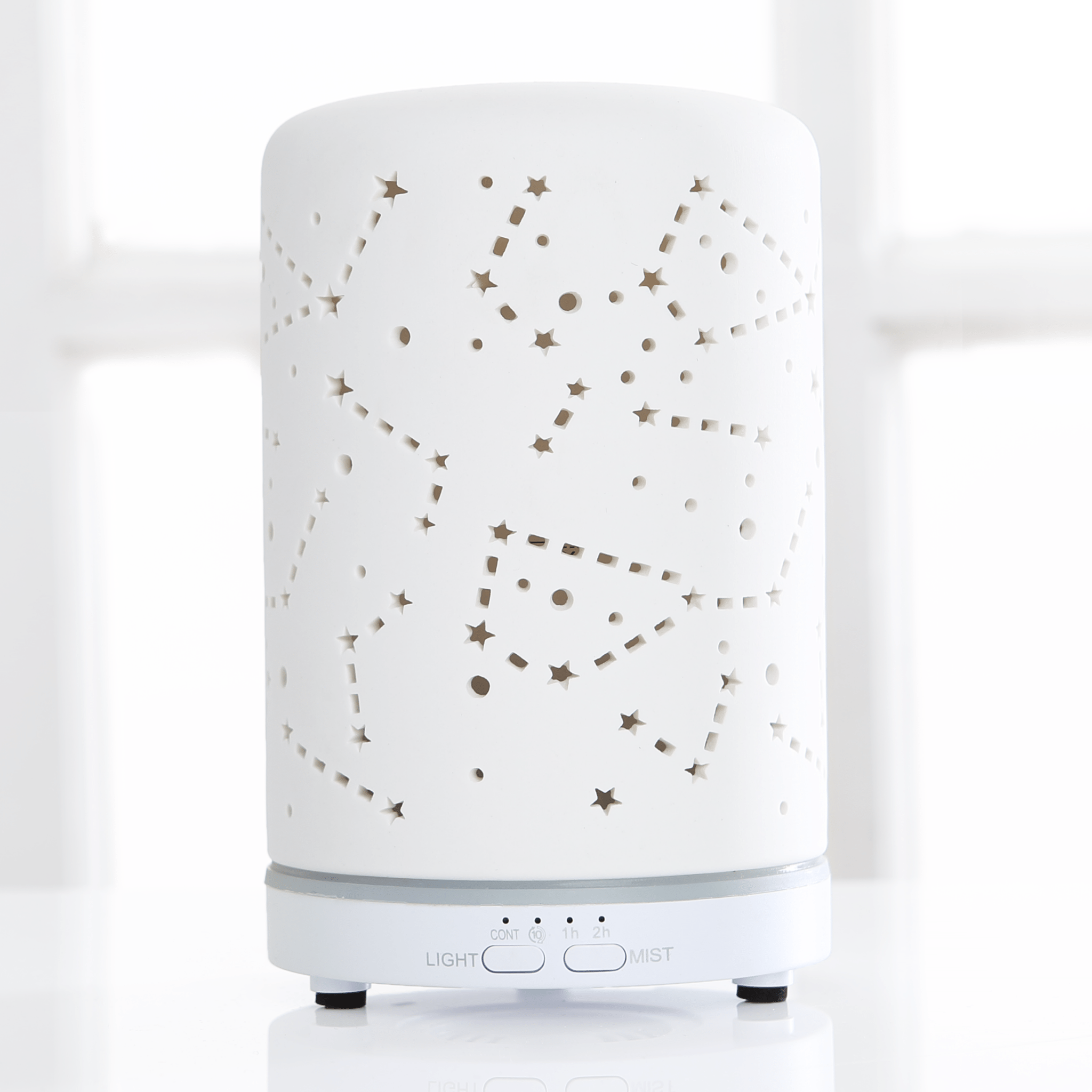 White Cut Out Galaxy w/o Oil - Spiral Circle