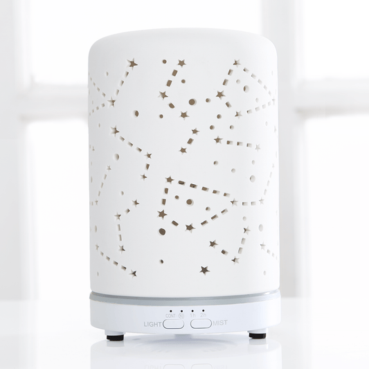 White Cut Out Galaxy w/o Oil - Spiral Circle