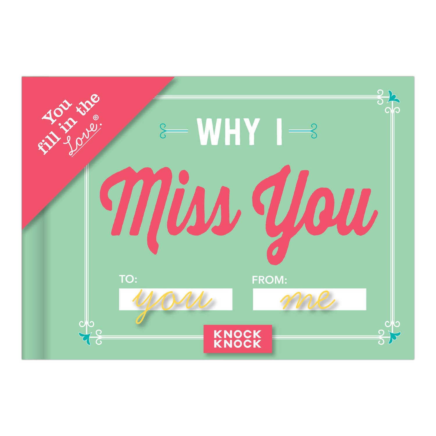 Why I Miss You Fill in the Love® Book - Spiral Circle