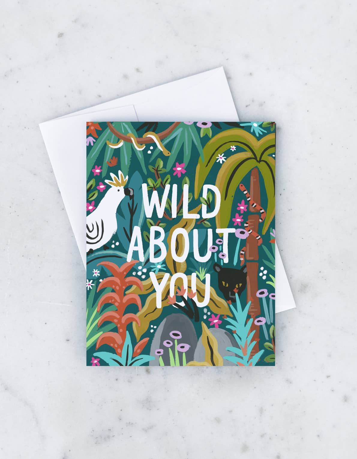 Wild About You Card - Spiral Circle