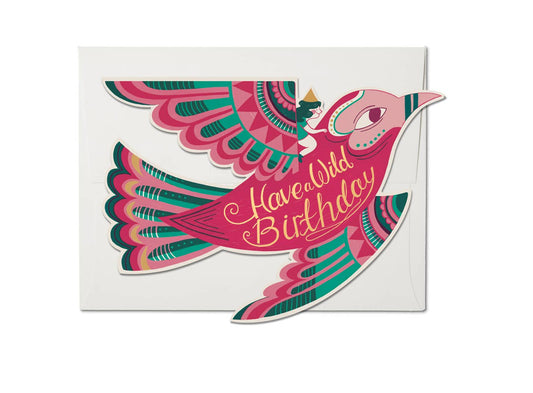 Wild Birthday Greeting Card - Spiral Circle