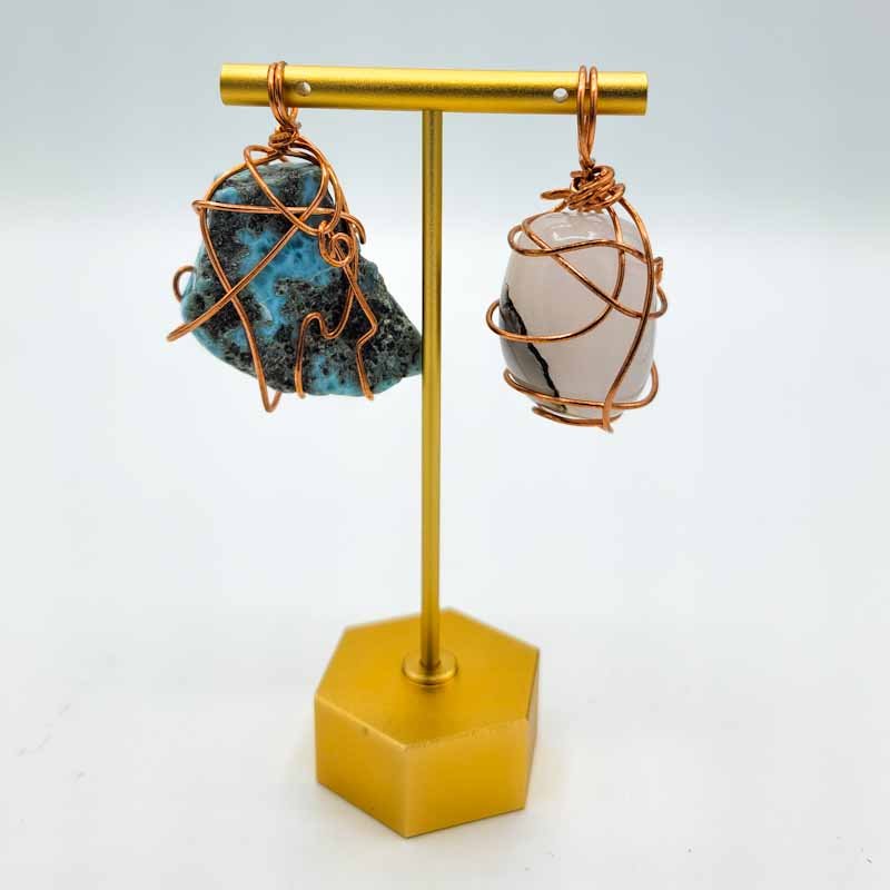 Wire-Wrapped Pendants | Assorted - Spiral Circle