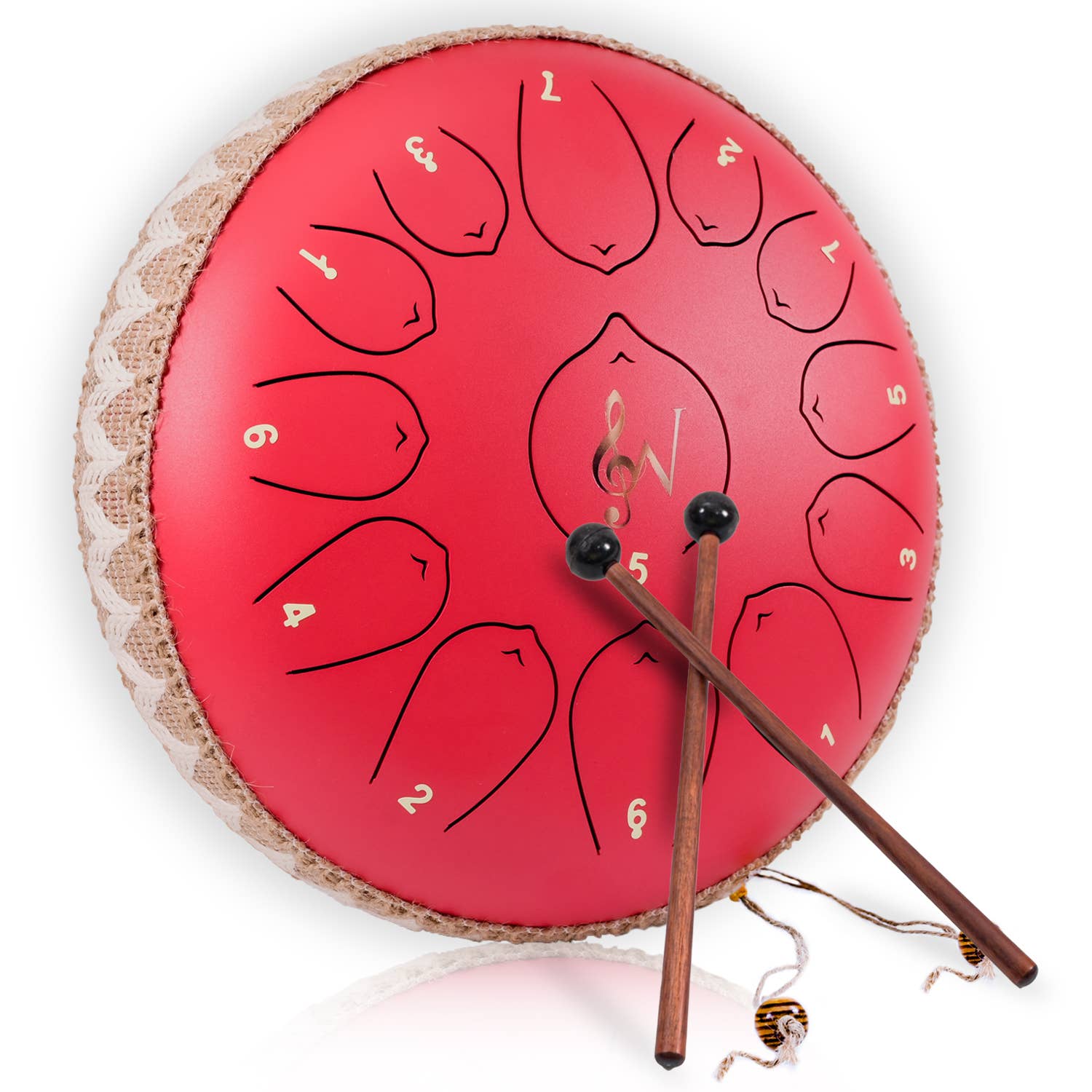 Wise Harmony Steel Tongue Drum 12 Inch 13 Notes - Spiral Circle