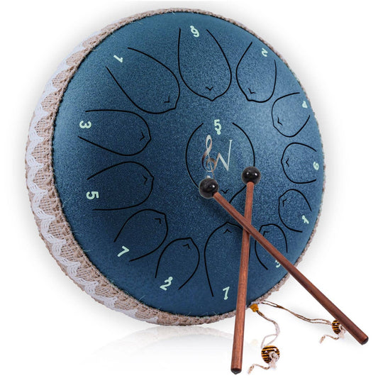 Wise Harmony Steel Tongue Drum 12 Inch 13 Notes - Spiral Circle
