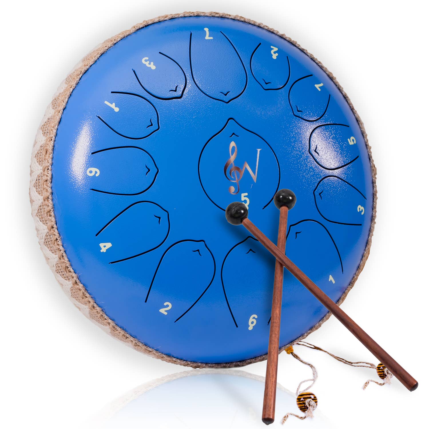 Wise Harmony Steel Tongue Drum 12 Inch 13 Notes - Spiral Circle