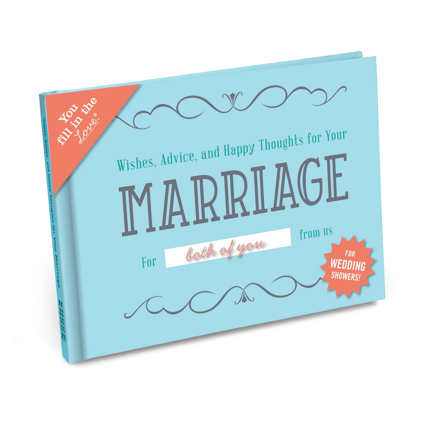 Wishes, Advice, and Happy Thoughts for Your Marriage Wedding Shower Fill in the Love Gift Book - Spiral Circle