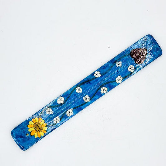 Wooden Incense Holders | Lacquer Finish - Spiral Circle