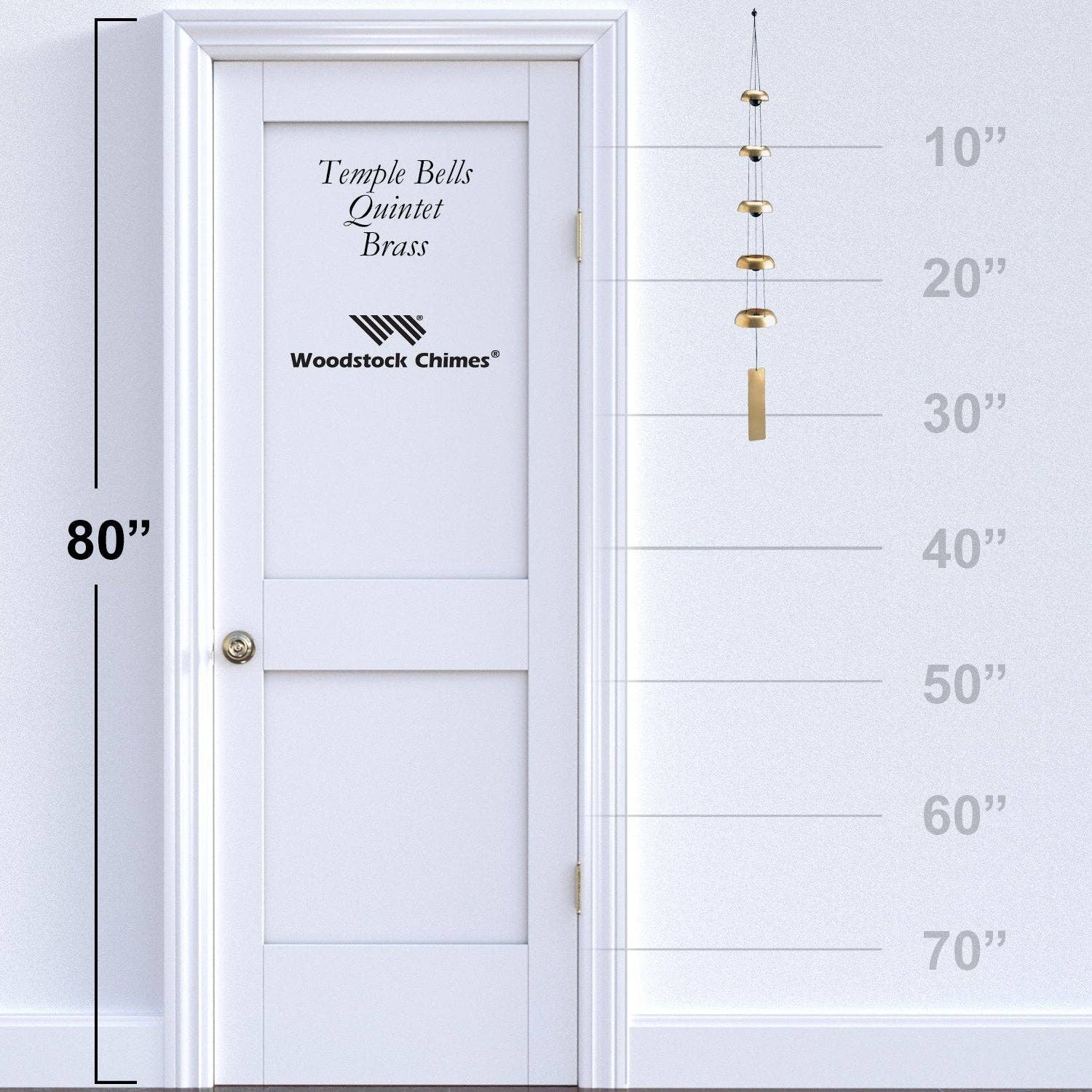 Woodstock Temple Bells® - Quintet, Brass - Spiral Circle