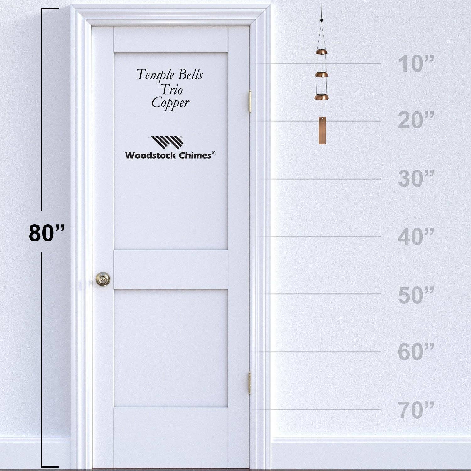 Woodstock Temple Bells® - Trio, Copper - Spiral Circle