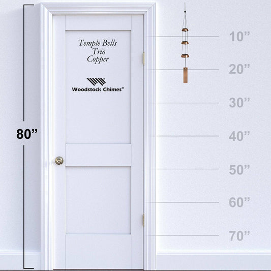 Woodstock Temple Bells® - Trio, Copper - Spiral Circle