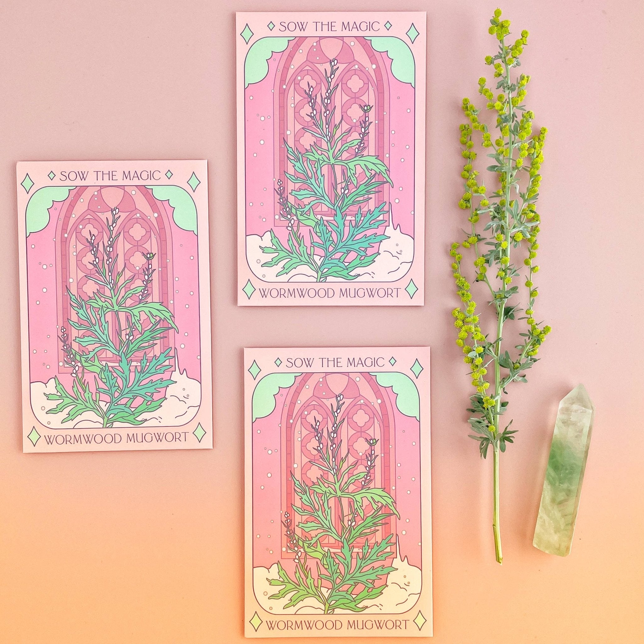 Wormwood Mugwort | Tarot Garden and Gift Seed Packet - Spiral Circle